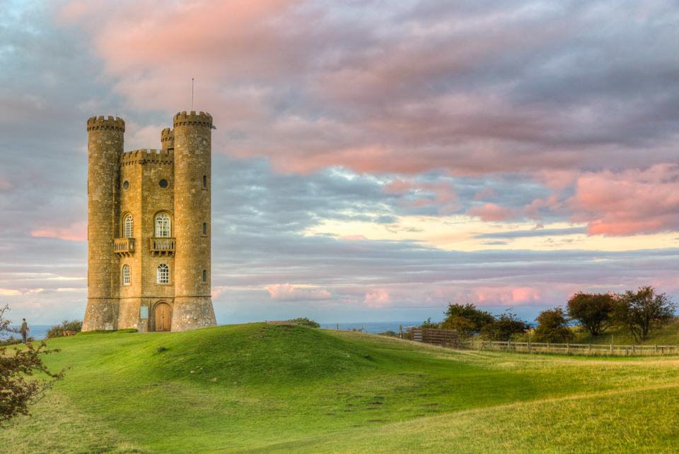 English Sunset in Cotswolds, England