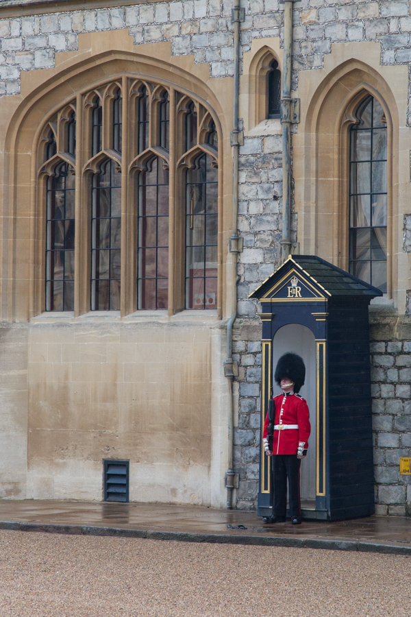 Guard in London, England