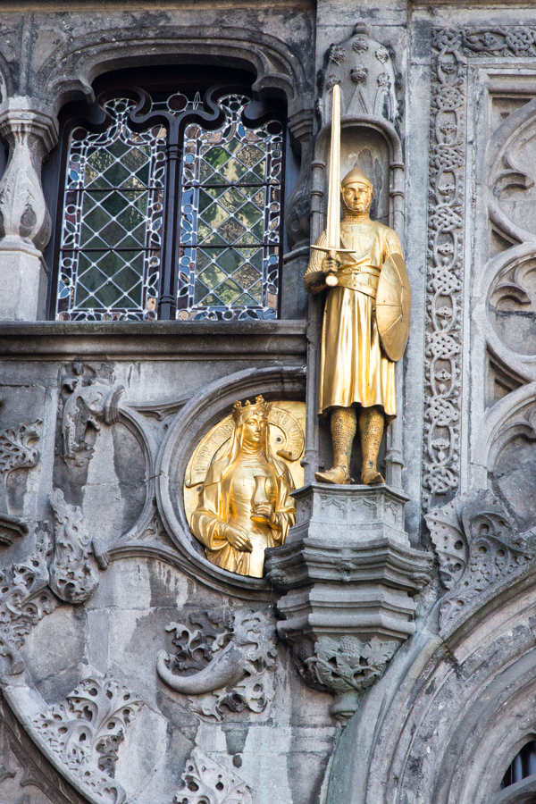 Crusader in Bruges, Belgium