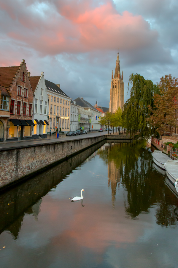 Morning Swim in Bruges, Belgium
