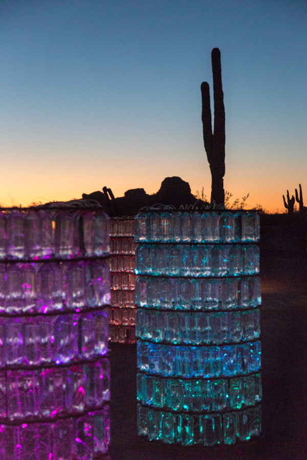 Water Towers at Sunset in Phoenix, Arizona