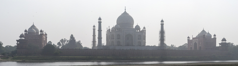Tomb on a River in Agra, India