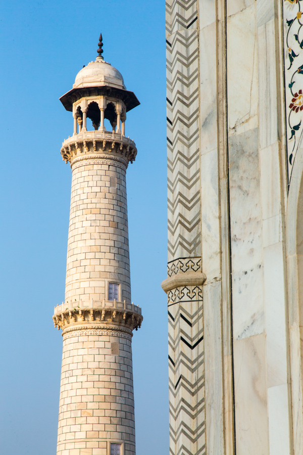 Taj Minaret in Agra, India