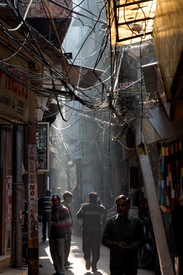 Old Delhi Alley in Delhi, India