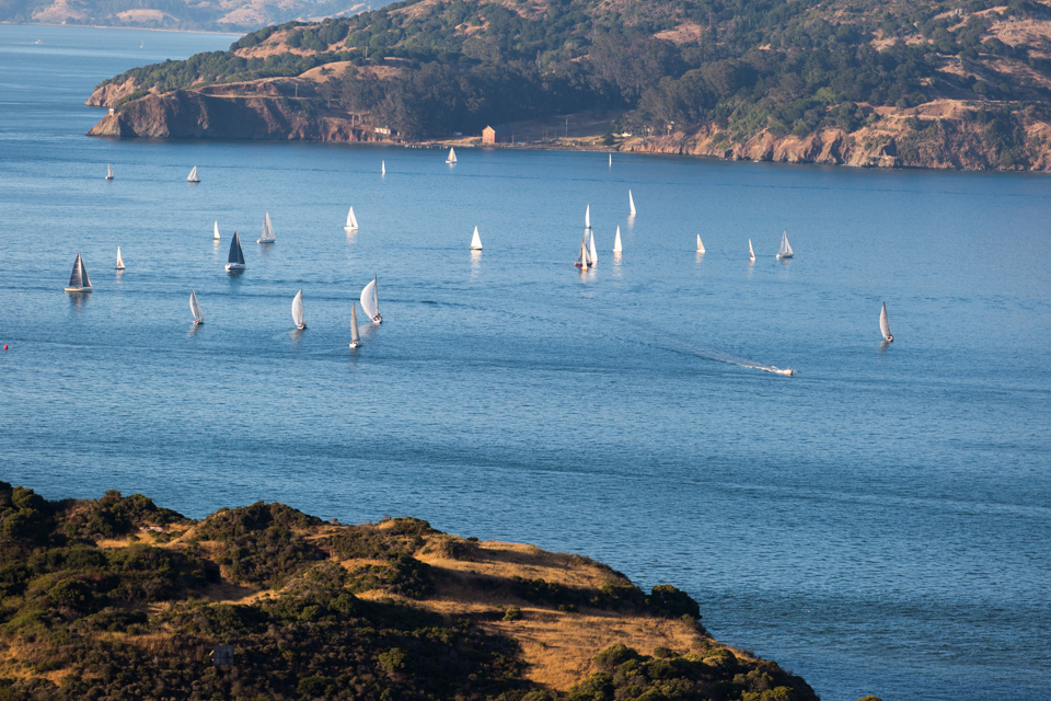 Sailing on Blue in San Francisco, California