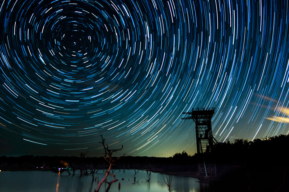 Star Trails in Austin, Texas