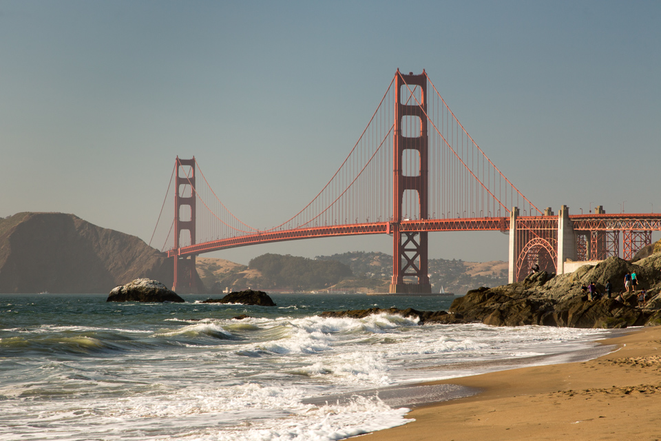 Baker Beach View in San Francisco, California