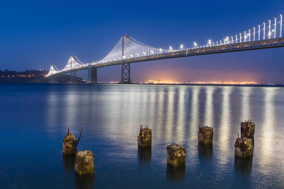 Bridge in Blue in San Francisco, California