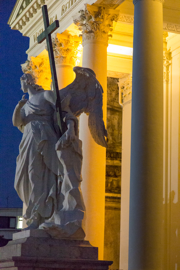 Angel in Light in Vienna, Austria