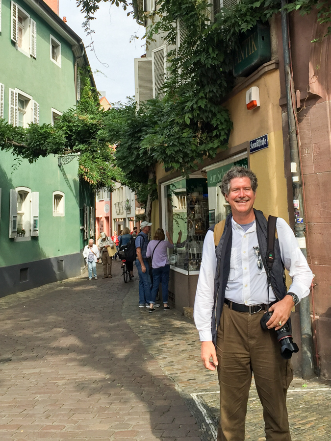 Traveler in Tubingen, Germany