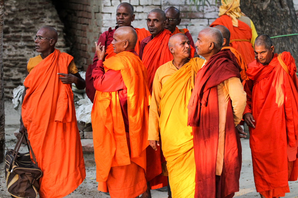 Monks in Agra, India
