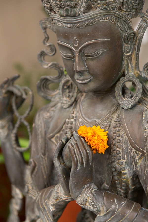 Statue with Flower in Jaipur, India