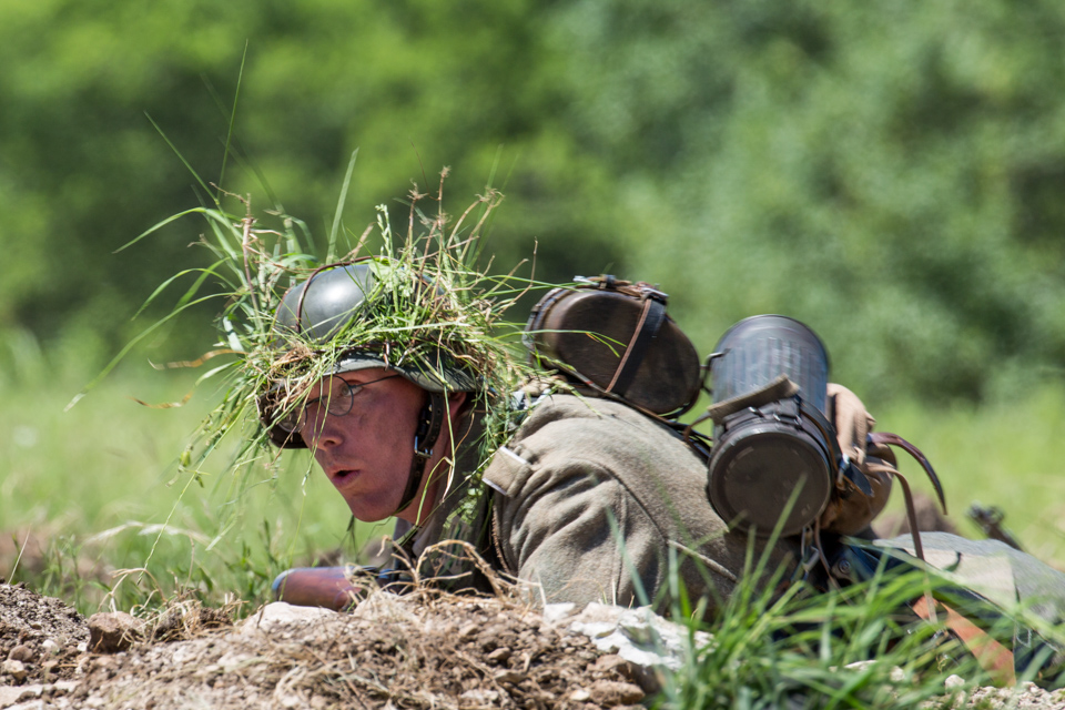 WWII German Reenactor in Austin, Texas