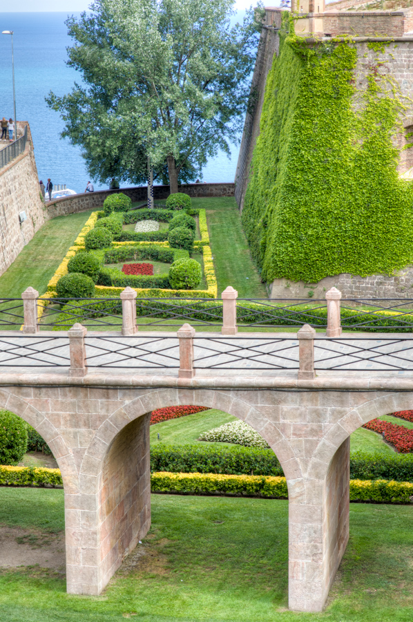 Moat in Barcelona, Spain