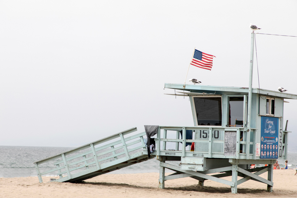 Lifeguard Stand in Santa Monica, California