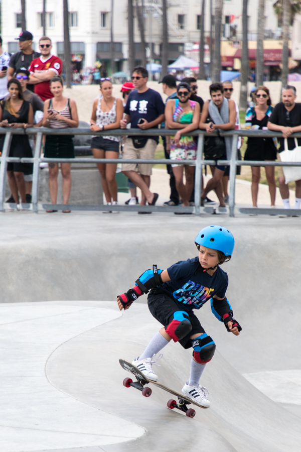 Little Skater in Santa Monica, California