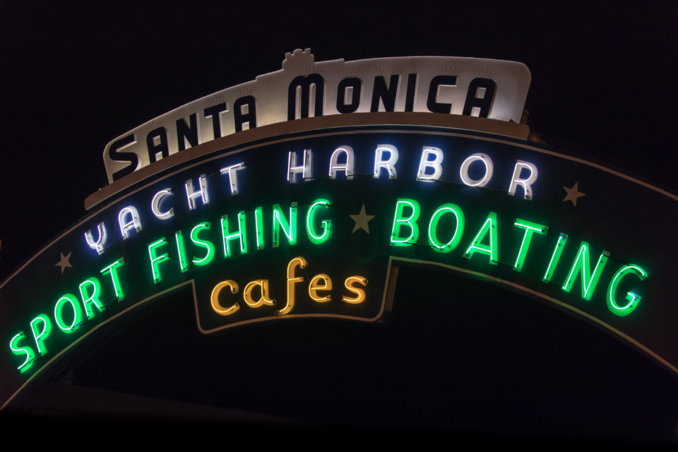 Santa Monica Pier in Santa Monica, California