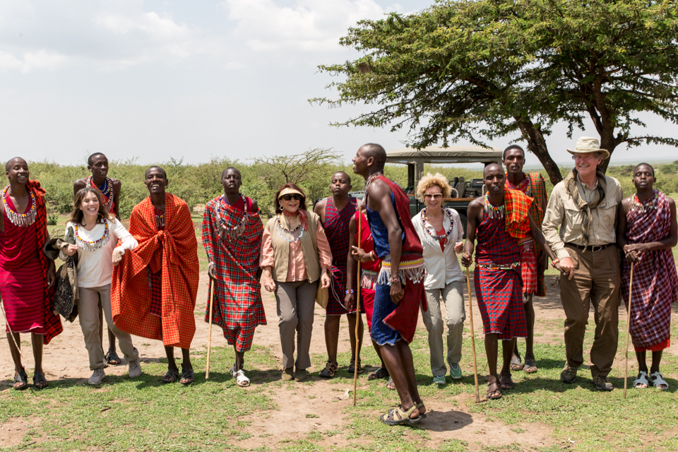 Dance Line in Maasai Mara, Kenya