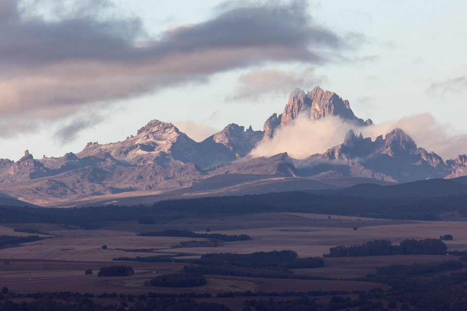 Mount Kenya in Lewa, Kenya