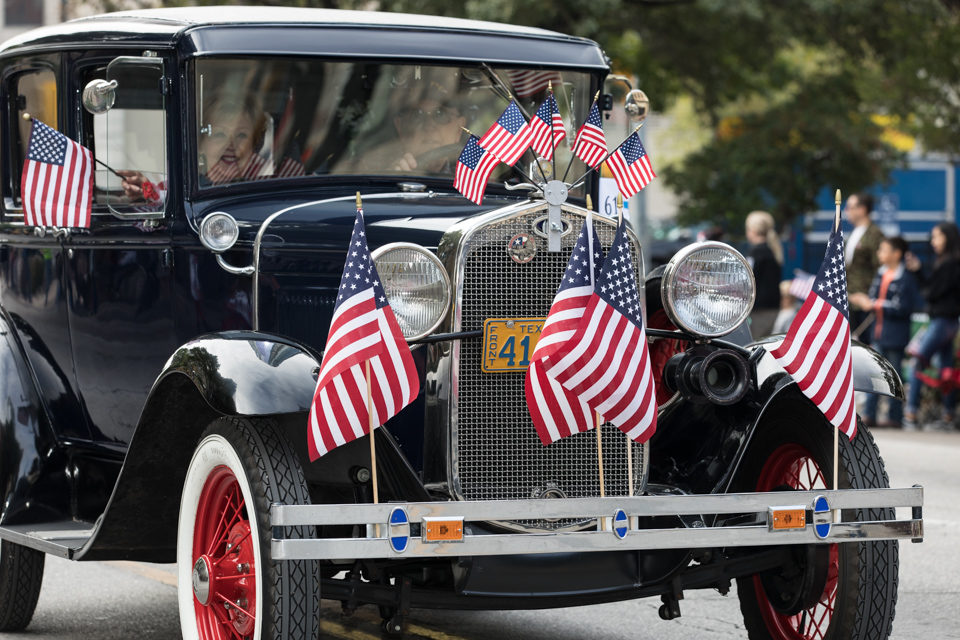 Patriotic Car in Austin, Texas