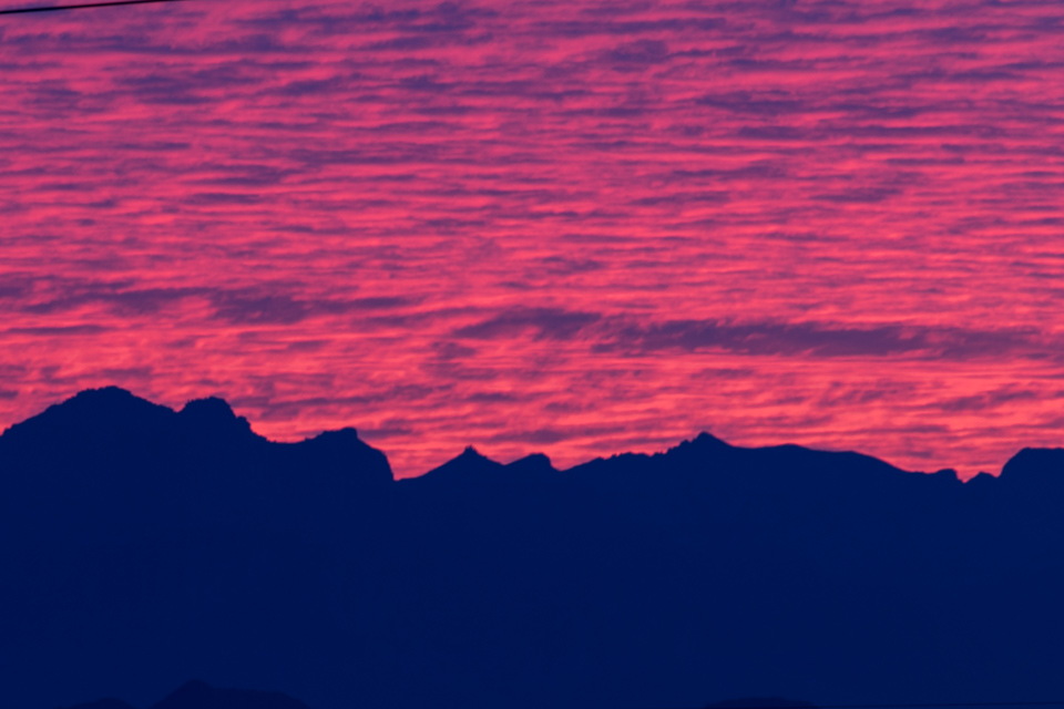 Red Sunrise in Phoenix, Arizona