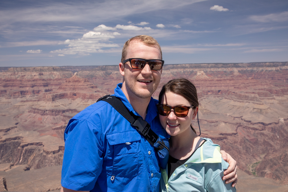 Joe and Angie in Grand Canyon, Arizona