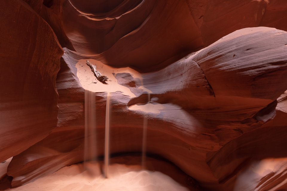 Sandfall in Page, Arizona