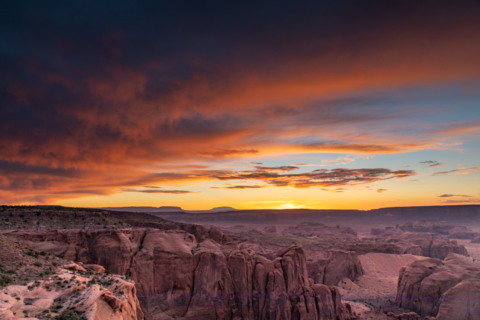 Orange Clouds in Kayenta, Arizona