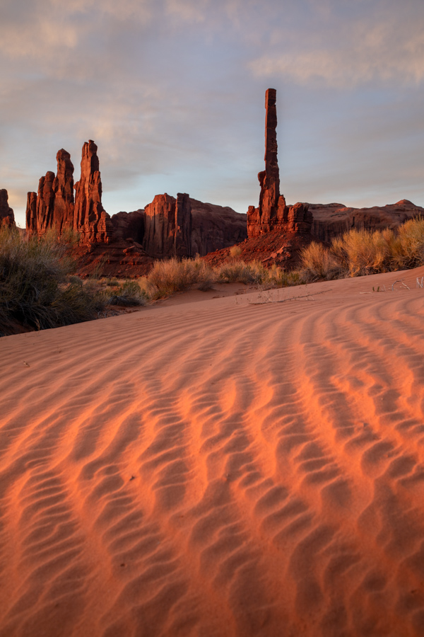 Morning Sand in Goulding, Utah