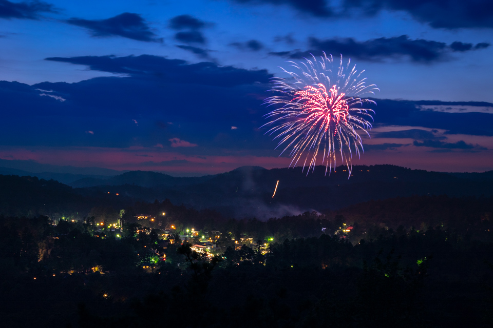 Over Highlands in Highlands, North Carolina