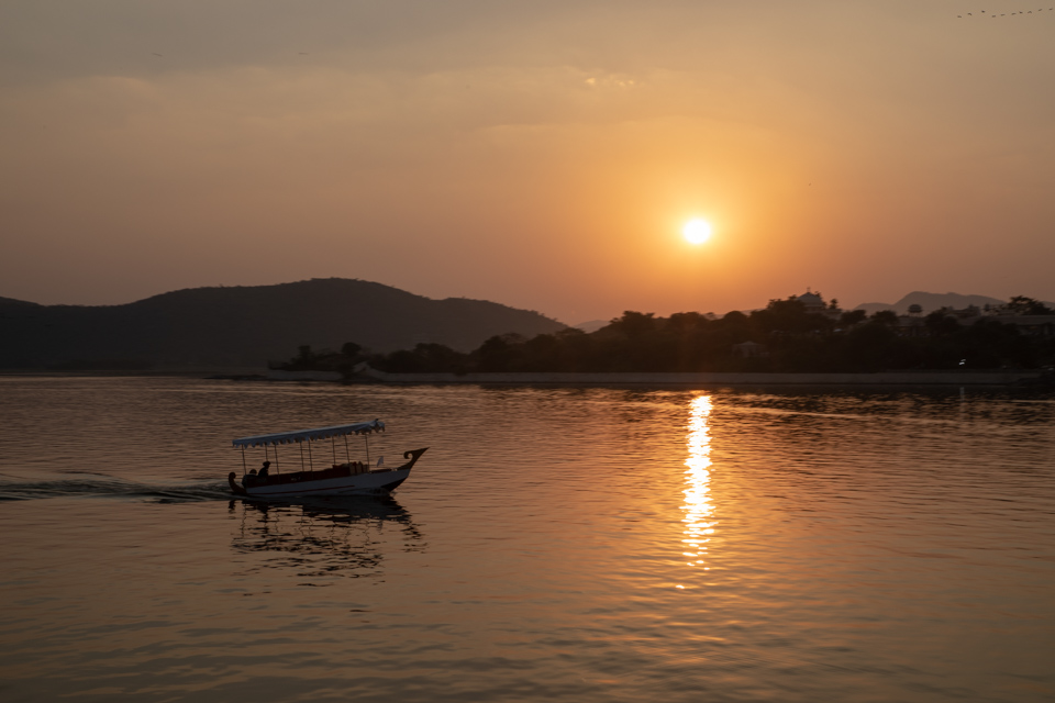 Sunset in Udaipur in Udaipur, India