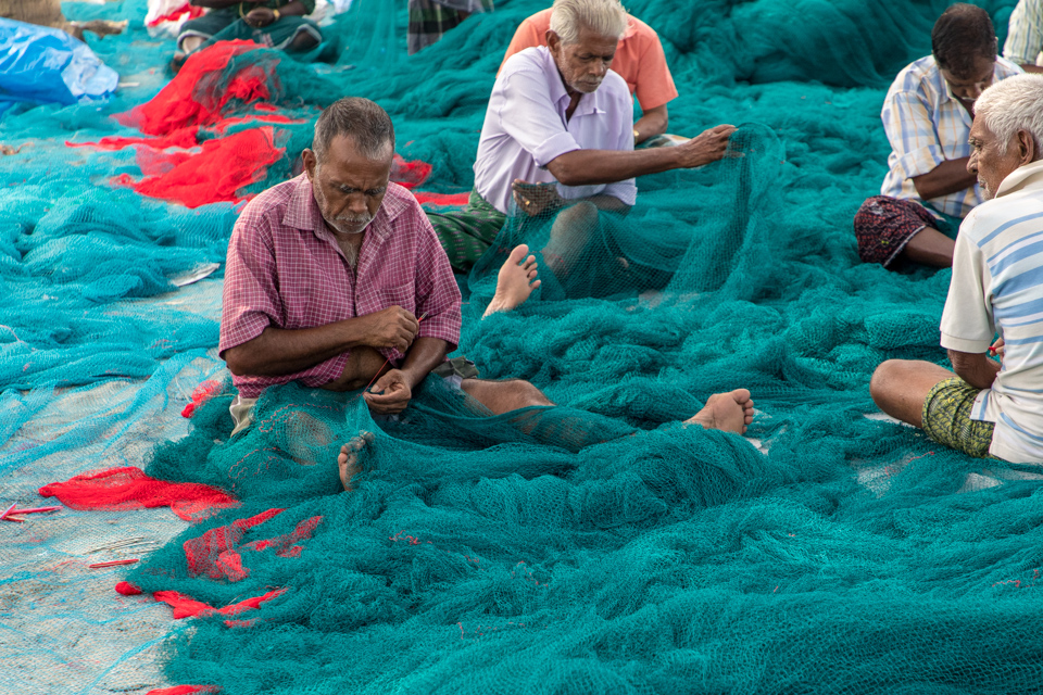 Patching Nets in Cochin, India