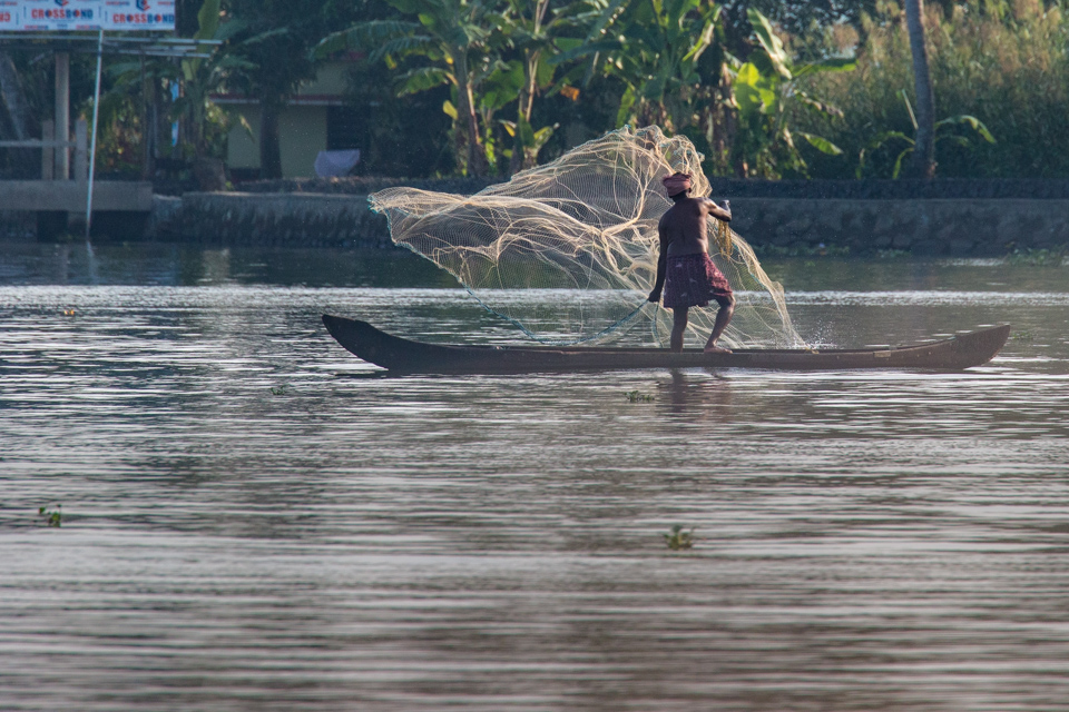 Fishing Net in Alleppey, India