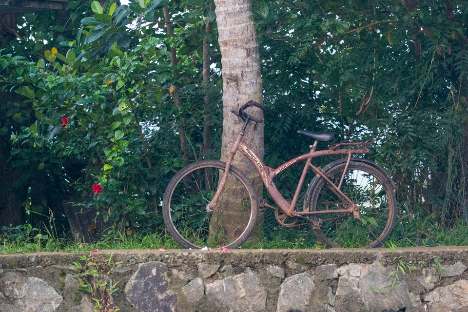 Old Bike in Alleppey, India