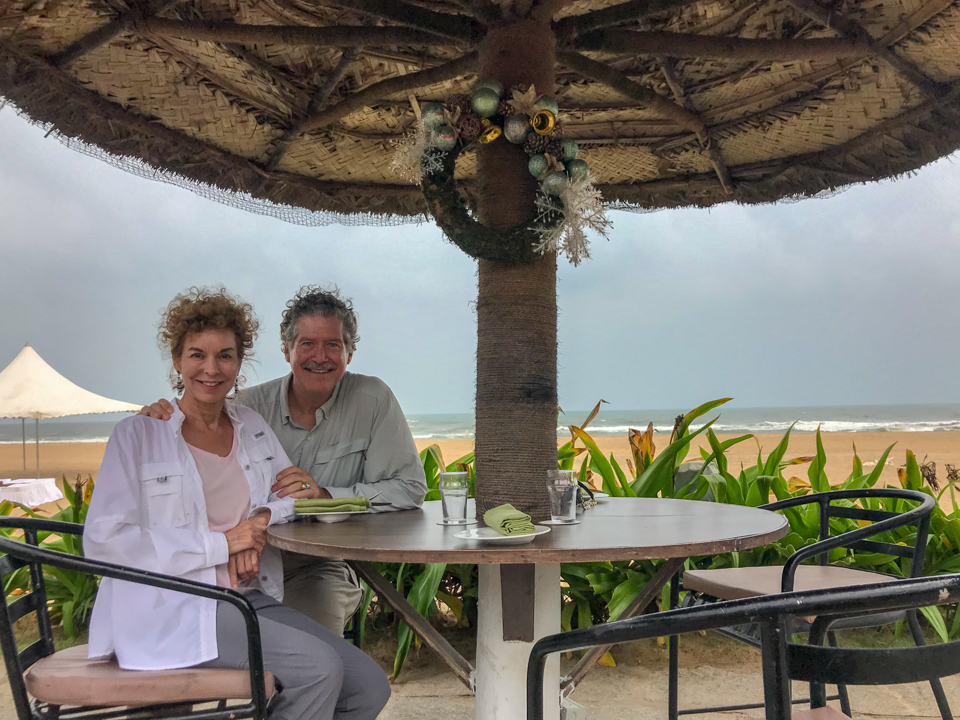 Beach Lunch in Mahabalipuram, India
