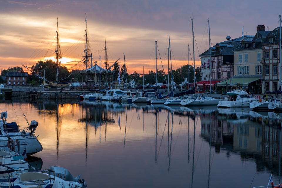 Harbor Sunrise in Honfleur, France