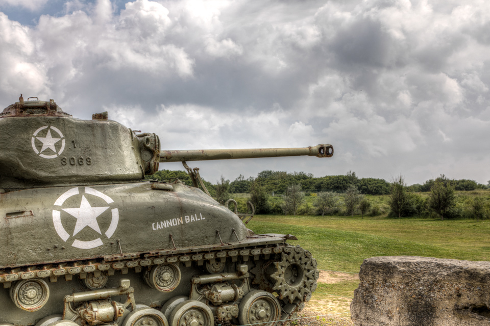 Cannon Ball in Utah Beach, France