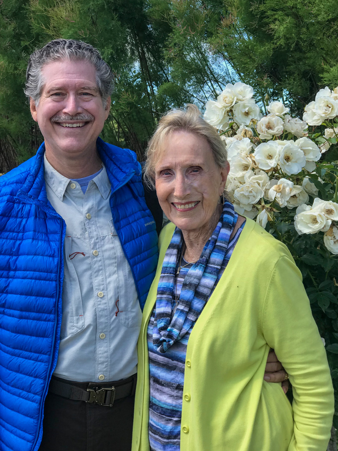 Son and Mother in Honfleur, France