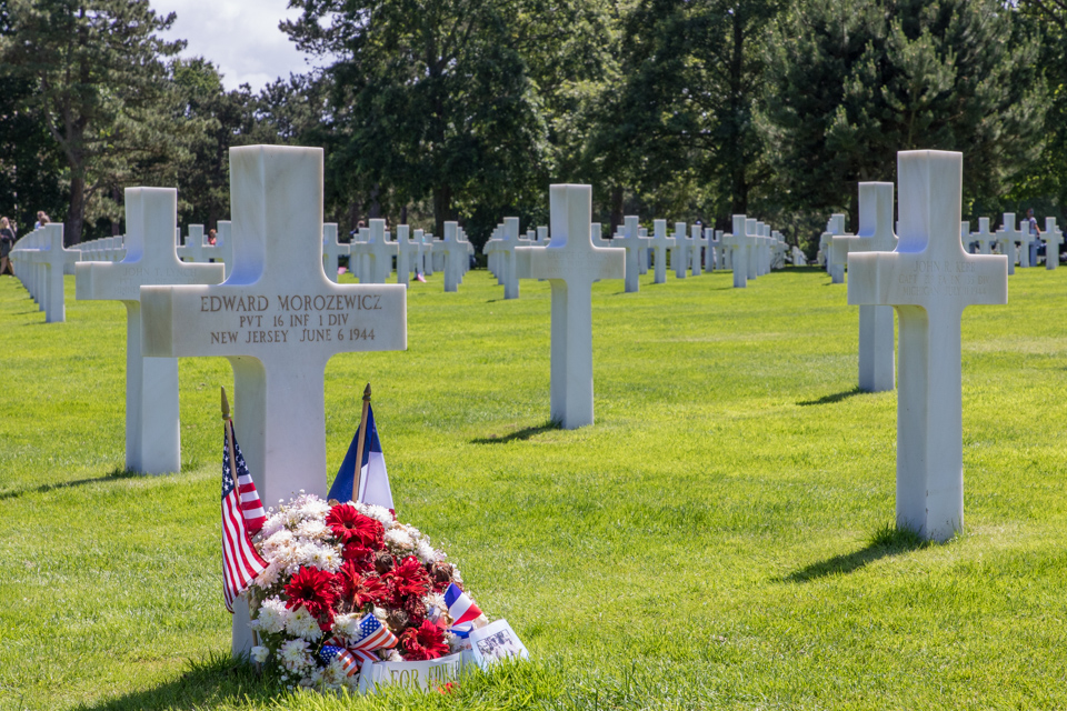 Cross in Omaha Beach, France