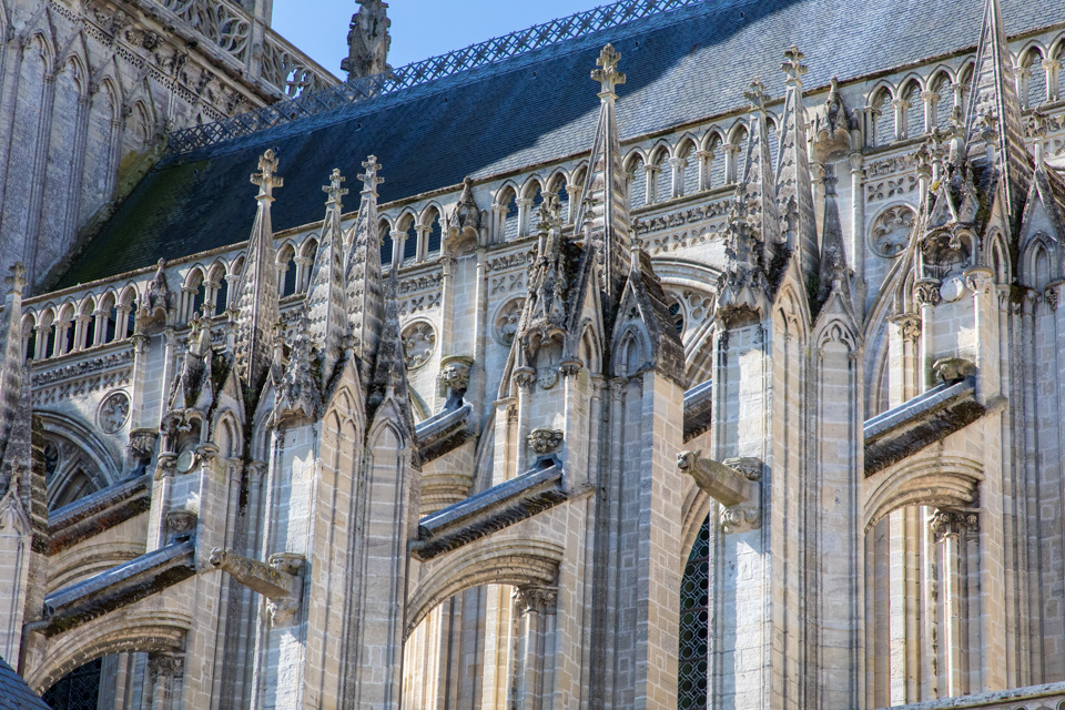 Flying Buttress in Bayeux, France