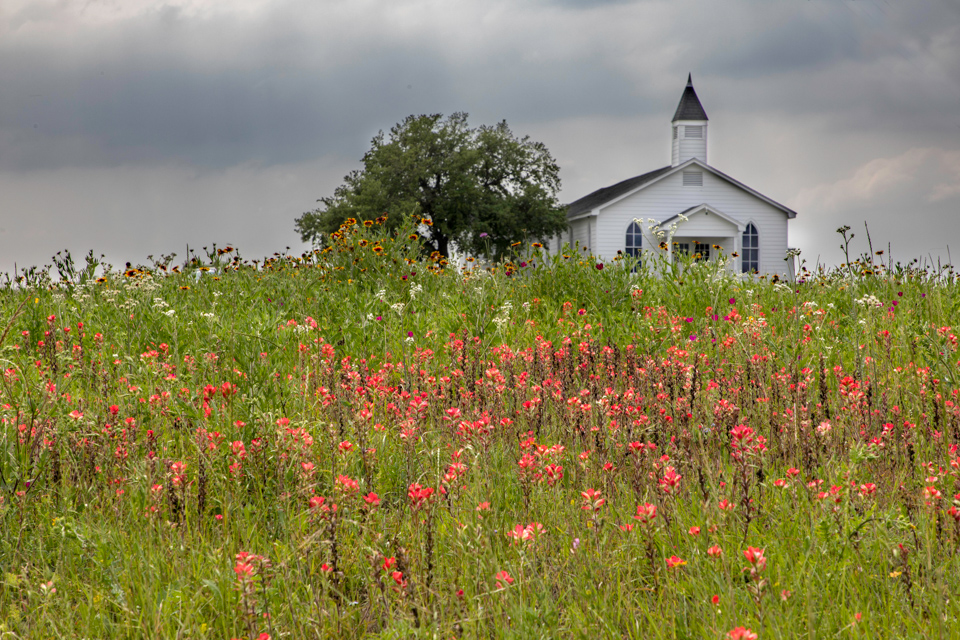 Church Flowers in Cheapside, Texas