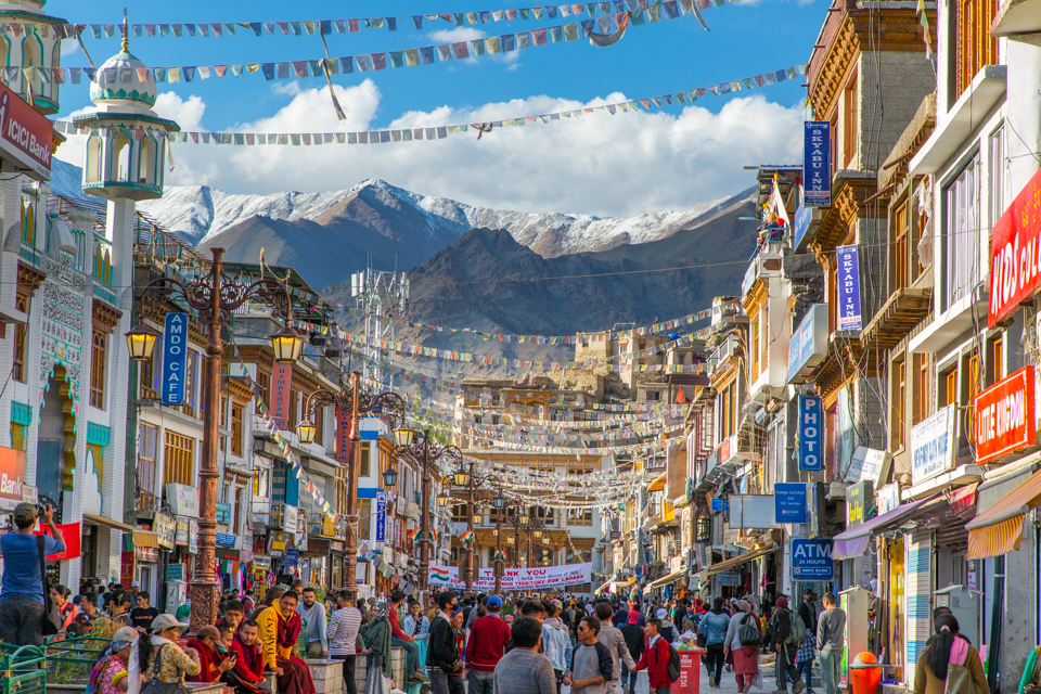 Himalaya Market in Leh, India