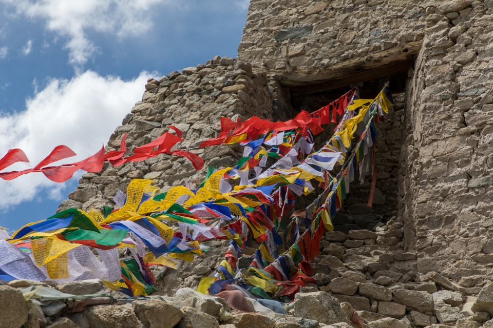 Palace Flags in Leh, India
