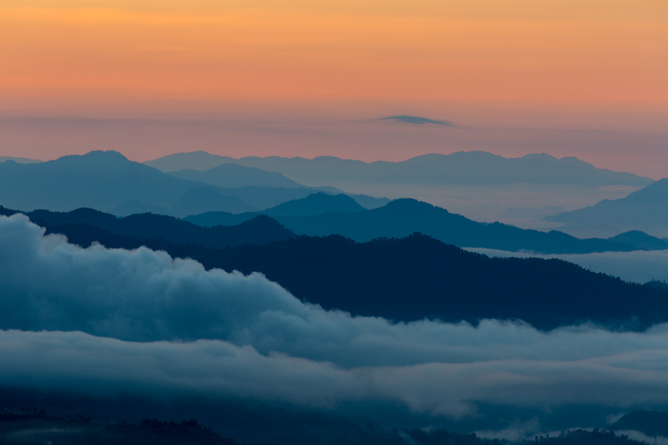 Himalaya Sunrise in Pokhara, Nepal