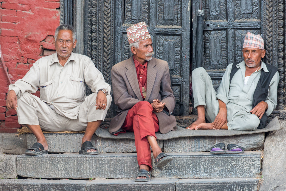 Three Men in Kathmandu, Nepal