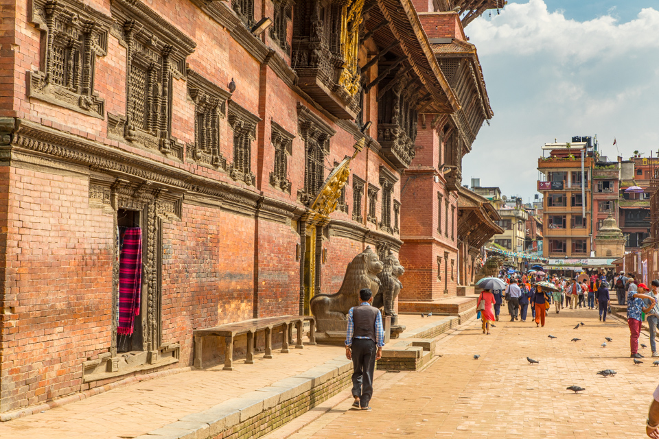 Street in Nepal in Kathmandu, Nepal