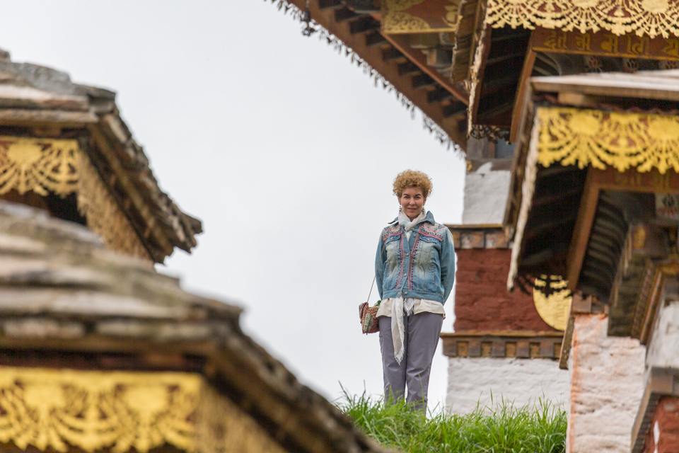 Among the Stupas in Thimphu, Bhutan