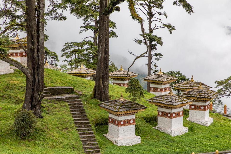 Stupas in Thimphu, Bhutan