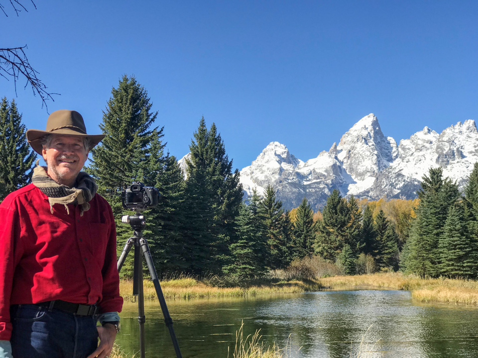 Mountain Photographer in Yellowstone National Park, Wyoming