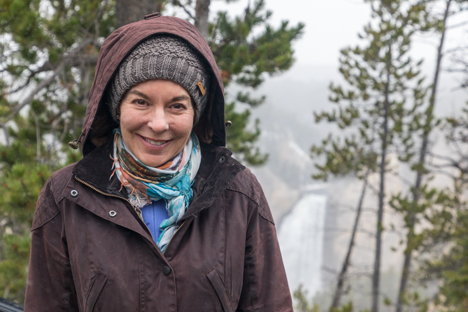 Cute Hiker in Yellowstone National Park, Wyoming